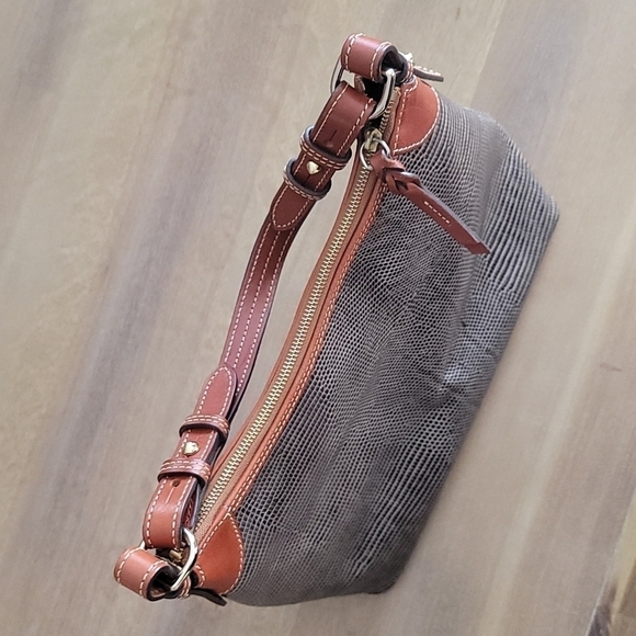 Dooney & Bourke Tallulah Snake Embossed Leather Bag - Picture 8 of 13